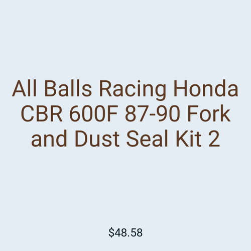 All Balls Racing Honda CBR 600F 87-90 Fork and Dust Seal Kit 2
