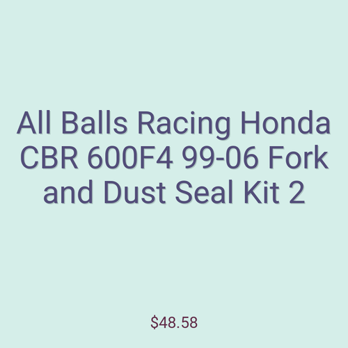 All Balls Racing Honda CBR 600F4 99-06 Fork and Dust Seal Kit 2