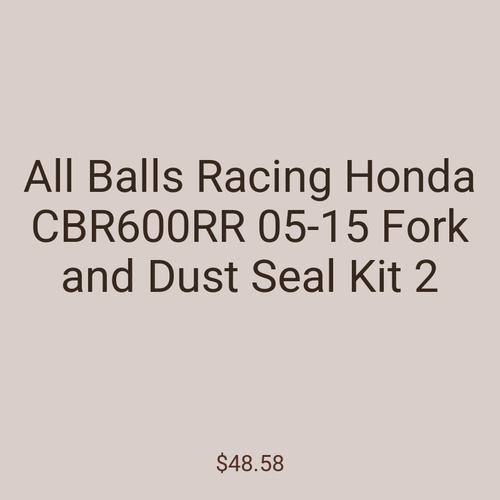 All Balls Racing Honda CBR600RR 05-15 Fork and Dust Seal Kit 2