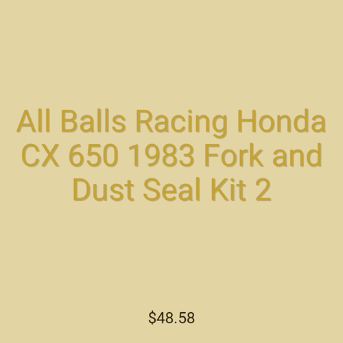 All Balls Racing Honda CX 650 1983 Fork and Dust Seal Kit 2