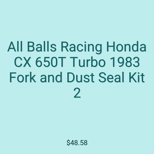 All Balls Racing Honda CX 650T Turbo 1983 Fork and Dust Seal Kit 2