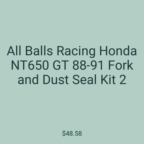 All Balls Racing Honda NT650 GT 88-91 Fork and Dust Seal Kit 2