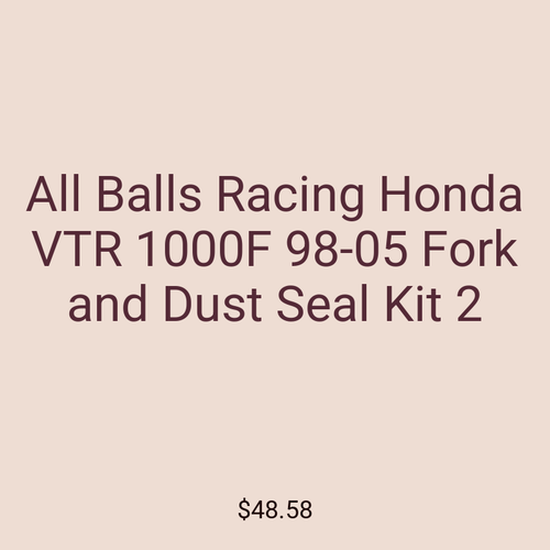All Balls Racing Honda VTR 1000F 98-05 Fork and Dust Seal Kit 2