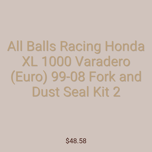 All Balls Racing Honda XL 1000 Varadero (Euro) 99-08 Fork and Dust Seal Kit 2