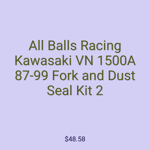 All Balls Racing Kawasaki VN 1500A 87-99 Fork and Dust Seal Kit 2