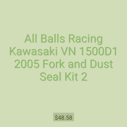 All Balls Racing Kawasaki VN 1500D1 2005 Fork and Dust Seal Kit 2