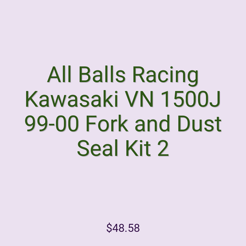 All Balls Racing Kawasaki VN 1500J 99-00 Fork and Dust Seal Kit 2