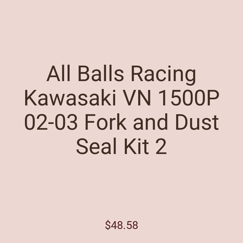 All Balls Racing Kawasaki VN 1500P 02-03 Fork and Dust Seal Kit 2