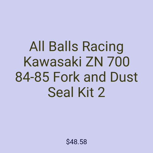All Balls Racing Kawasaki ZN 700 84-85 Fork and Dust Seal Kit 2