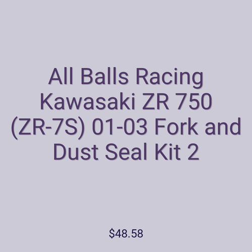 All Balls Racing Kawasaki ZR 750 (ZR-7S) 01-03 Fork and Dust Seal Kit 2