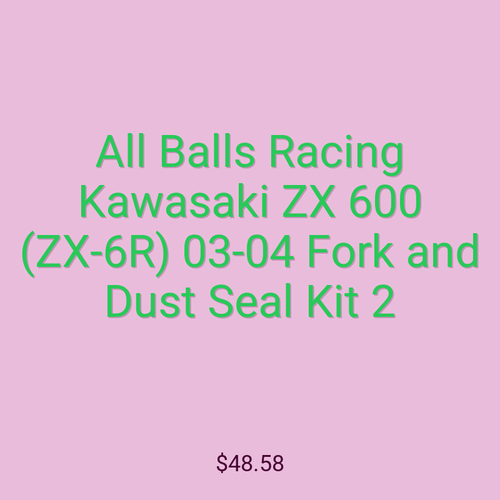 All Balls Racing Kawasaki ZX 600 (ZX-6R) 03-04 Fork and Dust Seal Kit 2