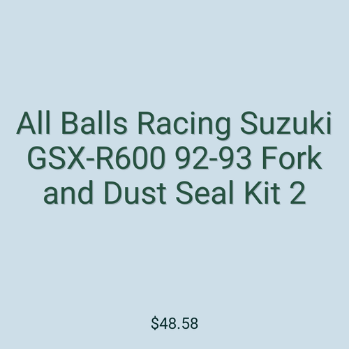 All Balls Racing Suzuki GSX-R600 92-93 Fork and Dust Seal Kit 2