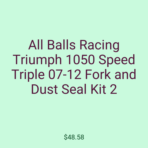All Balls Racing Triumph 1050 Speed Triple 07-12 Fork and Dust Seal Kit 2