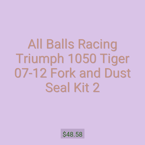 All Balls Racing Triumph 1050 Tiger 07-12 Fork and Dust Seal Kit 2