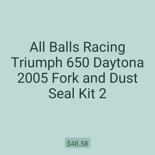 All Balls Racing Triumph 650 Daytona 2005 Fork and Dust Seal Kit 2