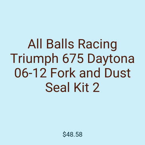 All Balls Racing Triumph 675 Daytona 06-12 Fork and Dust Seal Kit 2