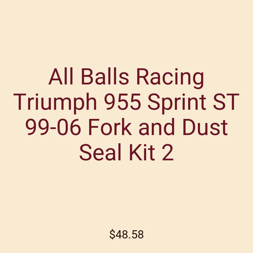 All Balls Racing Triumph 955 Sprint ST 99-06 Fork and Dust Seal Kit 2