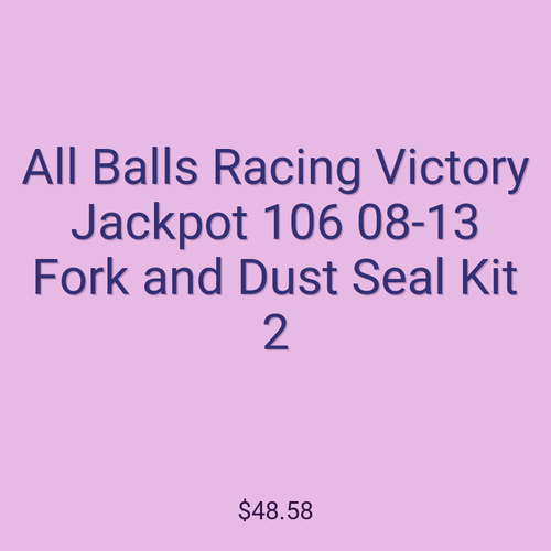 All Balls Racing Victory Jackpot 106 08-13 Fork and Dust Seal Kit 2