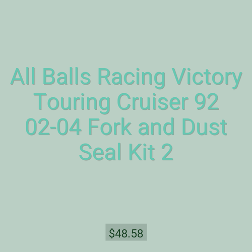 All Balls Racing Victory Touring Cruiser 92 02-04 Fork and Dust Seal Kit 2
