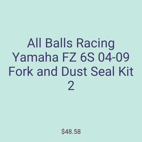 All Balls Racing Yamaha FZ 6S 04-09 Fork and Dust Seal Kit 2
