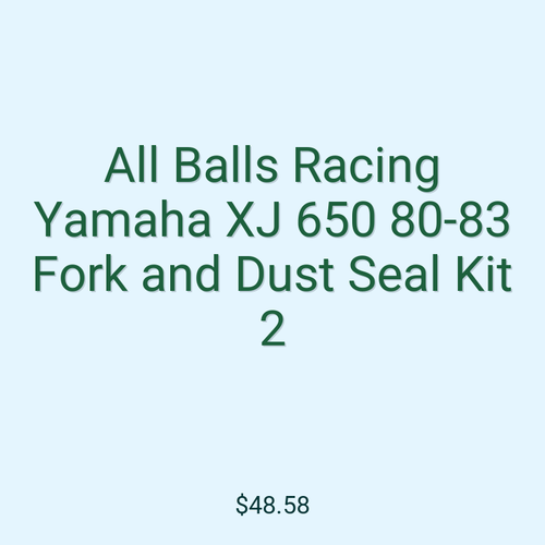 All Balls Racing Yamaha XJ 650 80-83 Fork and Dust Seal Kit 2