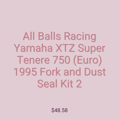 All Balls Racing Yamaha XTZ Super Tenere 750 (Euro) 1995 Fork and Dust Seal Kit 2