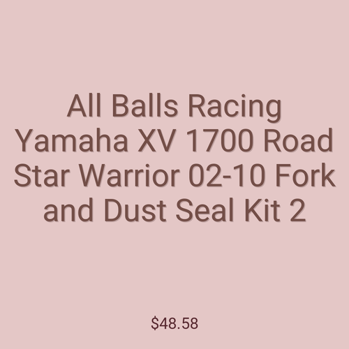 All Balls Racing Yamaha XV 1700 Road Star Warrior 02-10 Fork and Dust Seal Kit 2