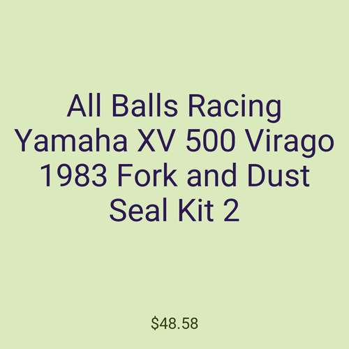 All Balls Racing Yamaha XV 500 Virago 1983 Fork and Dust Seal Kit 2
