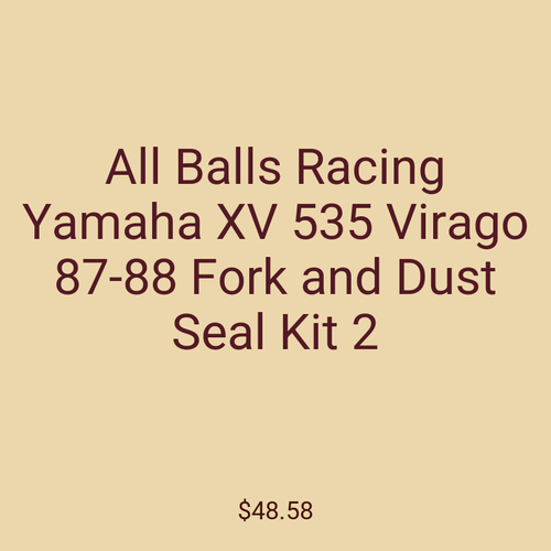 All Balls Racing Yamaha XV 535 Virago 87-88 Fork and Dust Seal Kit 2