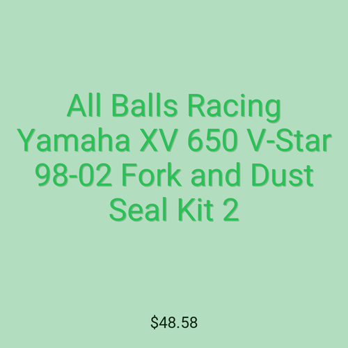 All Balls Racing Yamaha XV 650 V-Star 98-02 Fork and Dust Seal Kit 2