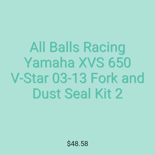 All Balls Racing Yamaha XVS 650 V-Star 03-13 Fork and Dust Seal Kit 2