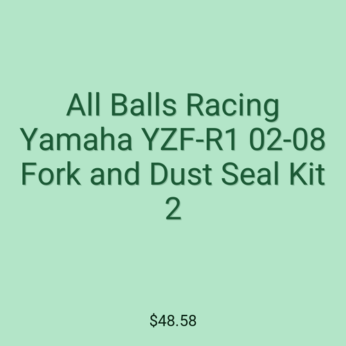 All Balls Racing Yamaha YZF-R1 02-08 Fork and Dust Seal Kit 2