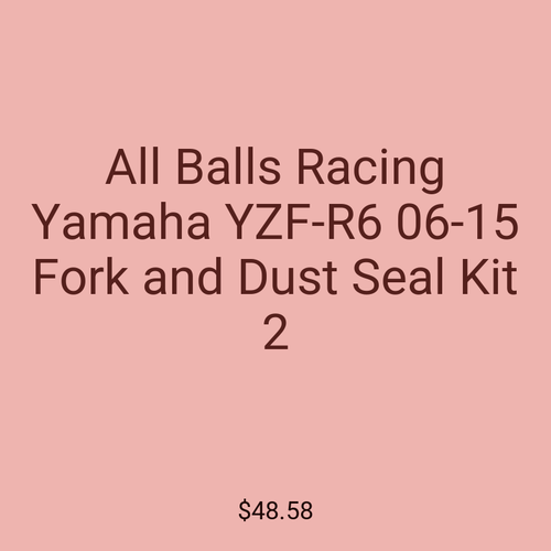 All Balls Racing Yamaha YZF-R6 06-15 Fork and Dust Seal Kit 2
