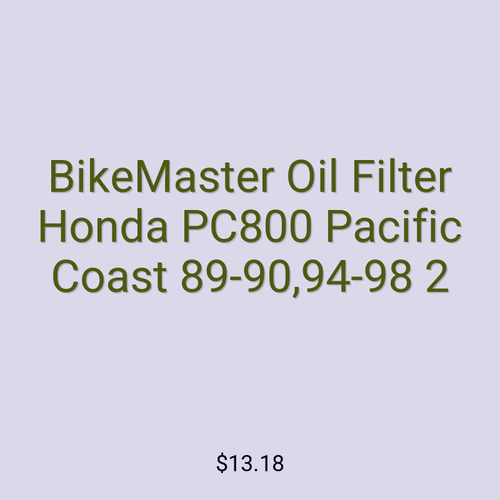 BikeMaster Oil Filter Honda PC800 Pacific Coast 89-90,94-98 2