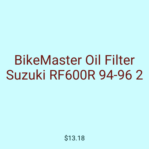 BikeMaster Oil Filter Suzuki RF600R 94-96 2