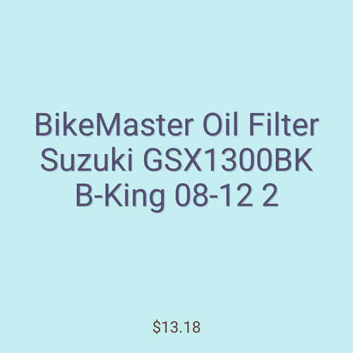 BikeMaster Oil Filter Suzuki GSX1300BK B-King 08-12 2