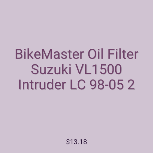 BikeMaster Oil Filter Suzuki VL1500 Intruder LC 98-05 2