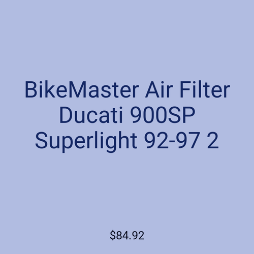 BikeMaster Air Filter Ducati 900SP Superlight 92-97 2