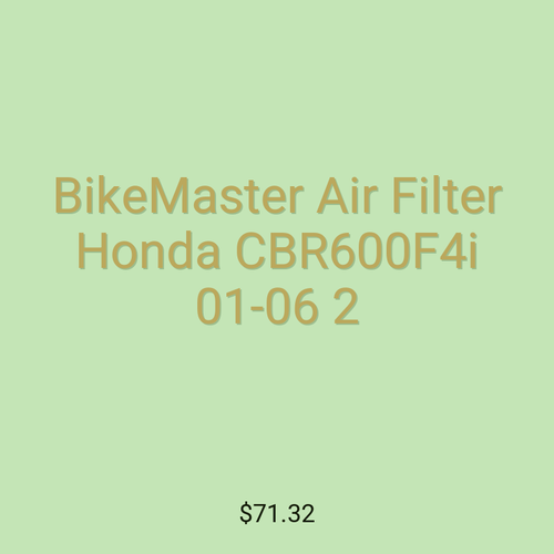 BikeMaster Air Filter Honda CBR600F4i 01-06 2