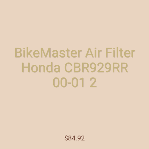 BikeMaster Air Filter Honda CBR929RR 00-01 2