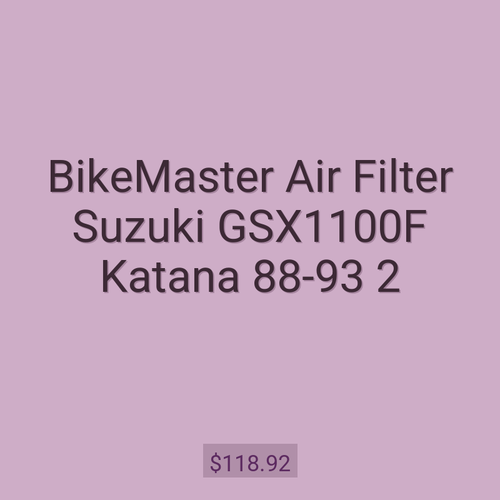 BikeMaster Air Filter Suzuki GSX1100F Katana 88-93 2