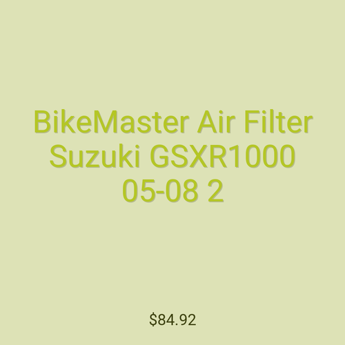 BikeMaster Air Filter Suzuki GSXR1000 05-08 2