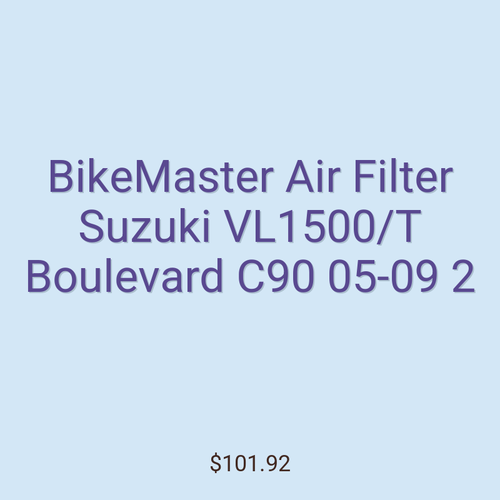 BikeMaster Air Filter Suzuki VL1500/T Boulevard C90 05-09 2