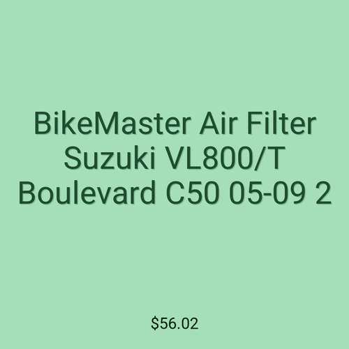 BikeMaster Air Filter Suzuki VL800/T Boulevard C50 05-09 2