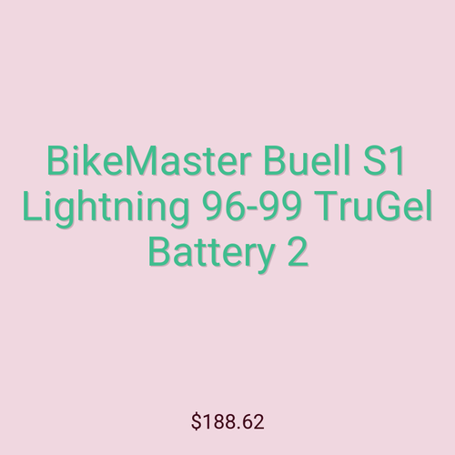 BikeMaster Buell S1 Lightning 96-99 TruGel Battery 2