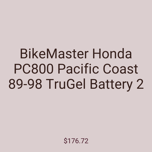 BikeMaster Honda PC800 Pacific Coast 89-98 TruGel Battery 2
