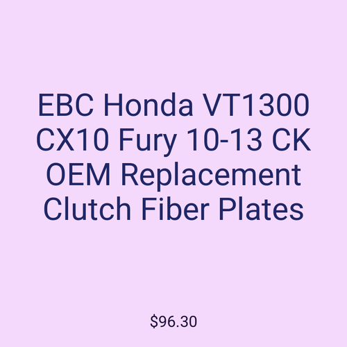 EBC Honda VT1300 CX10 Fury 10-13 CK OEM Replacement Clutch Fiber Plates