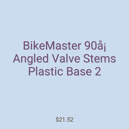 BikeMaster 90å¡ Angled Valve Stems Plastic Base 2