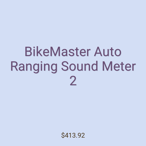BikeMaster Auto Ranging Sound Meter 2
