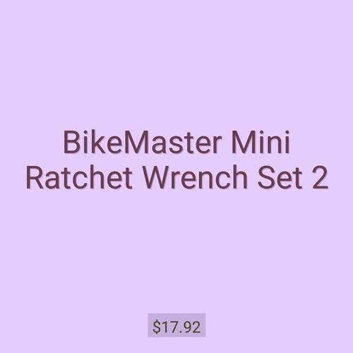 BikeMaster Mini Ratchet Wrench Set 2